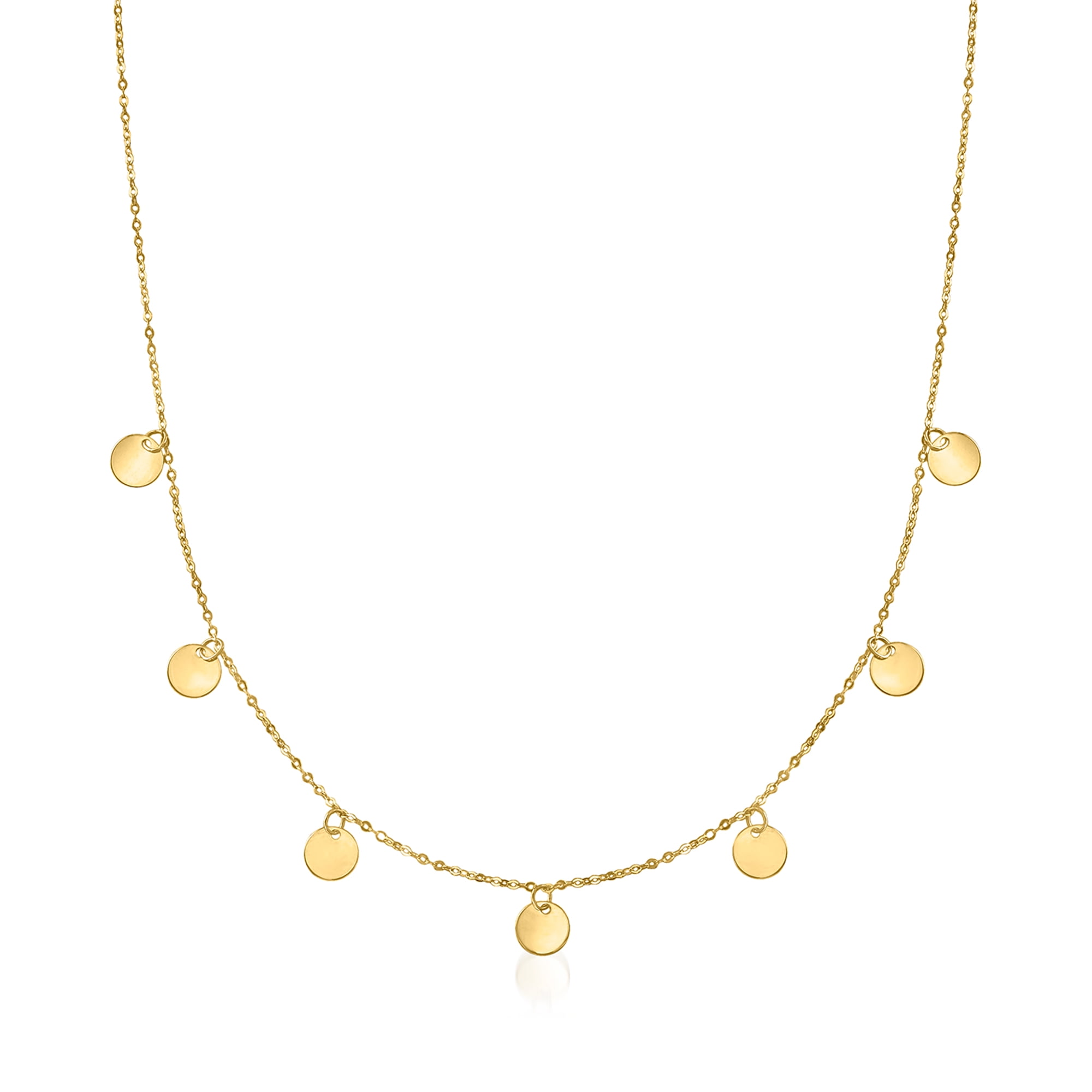 RS Pure by Ross-Simons Italian 14kt Yellow Gold Multi-Circle Necklace