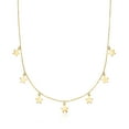 thumbnail image 1 of Pure Collection by Ross-Simons Italian 14kt Yellow Gold Multi-Star Charm Necklace, Women's, Adult, 1 of 8