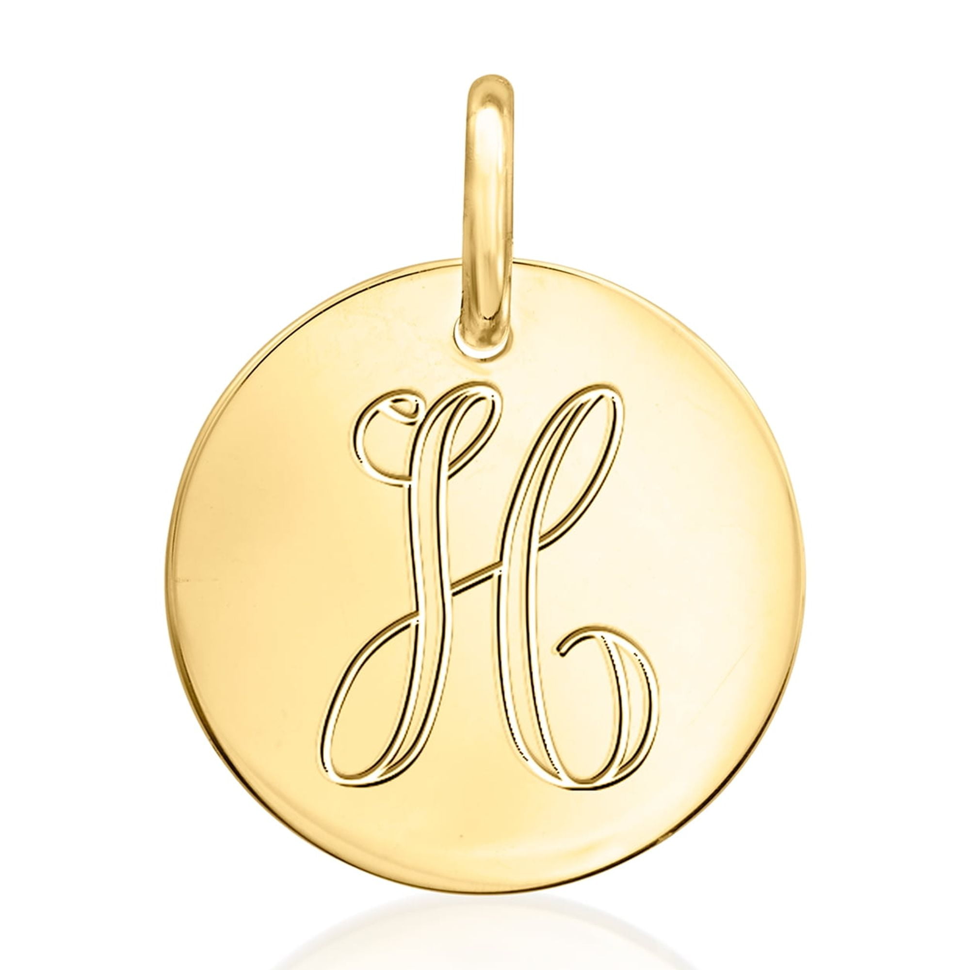 RS PURE Pure Collection by Ross-Simons Italian 14kt Yellow Gold Personalized Disc Charm, Women's, Adult