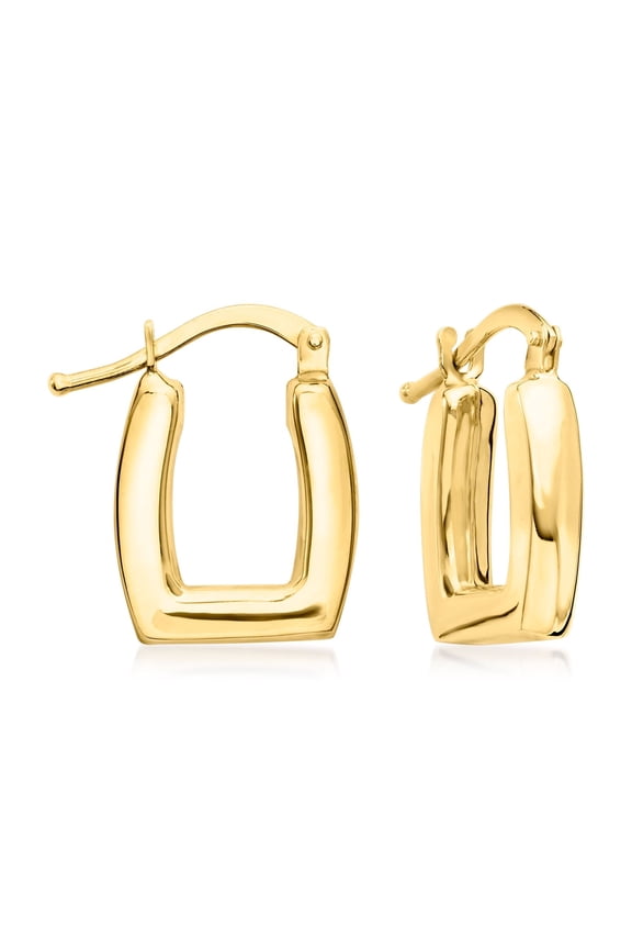 Pure Collection by Ross-Simons Italian 14kt Yellow Gold Square Hoop Earrings, Women's, Adult