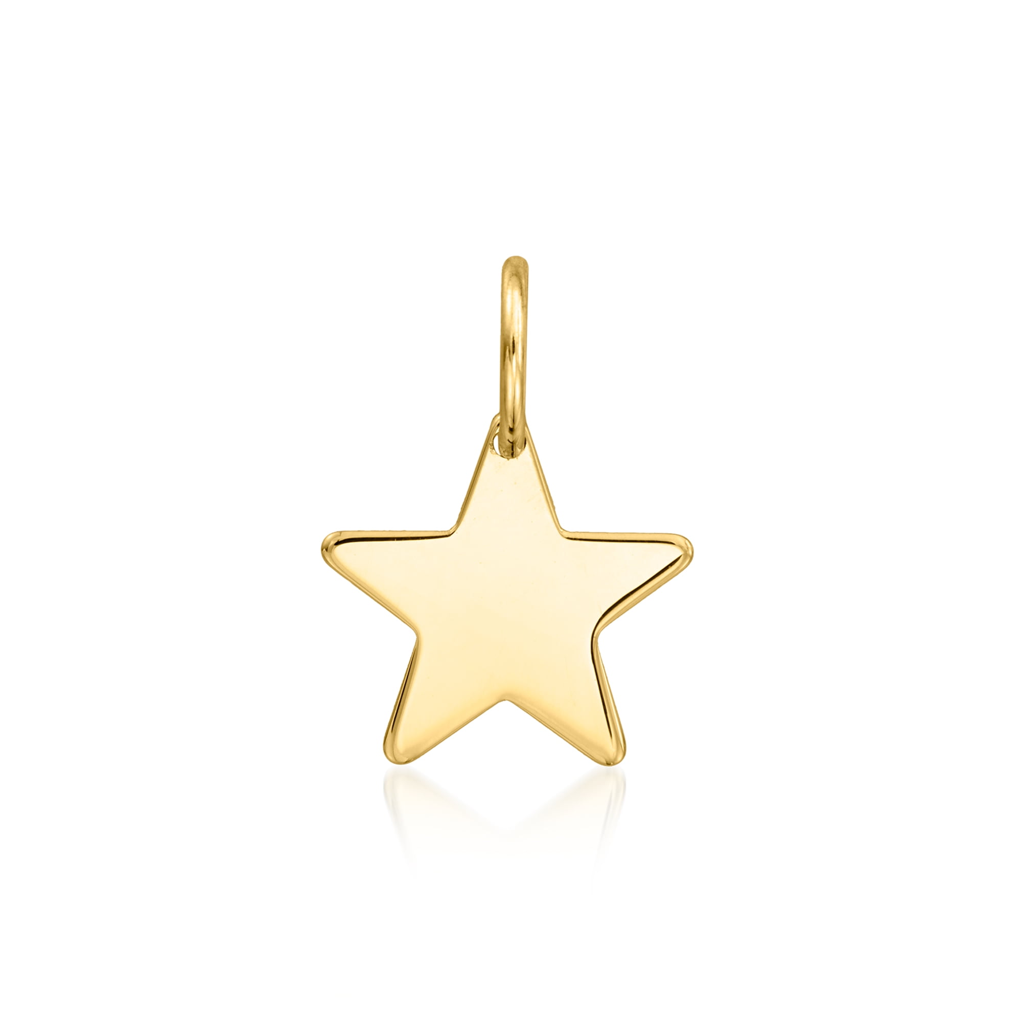 RS PURE Pure Collection by Ross-Simons Italian 14kt Yellow Gold Star Charm, Women's, Adult