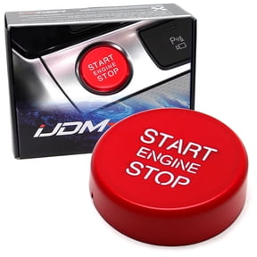 RS Racing Sports Style Red Engine Push Start Button Replacement Cover Cap, For Audi 2008-15 A4 S4 RS4, 2008-16 A5 S5 RS5 Q5