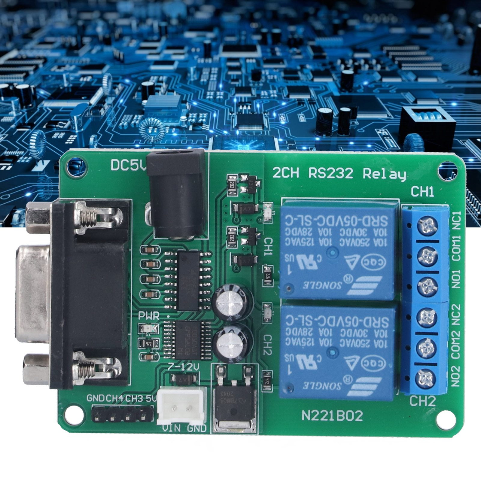 RS232 Relay Board Remote, Anti Interference Relays Boards Remotes