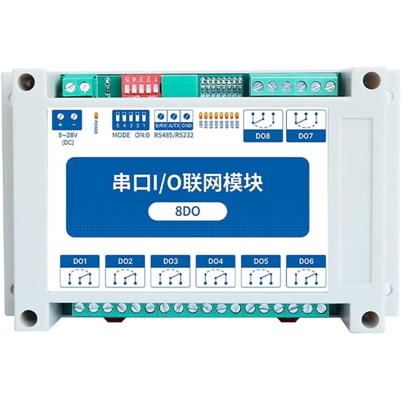RS485 8DO ModBus RTU I/O MA01-XXCX0080 Network Modules Serial Port for ...