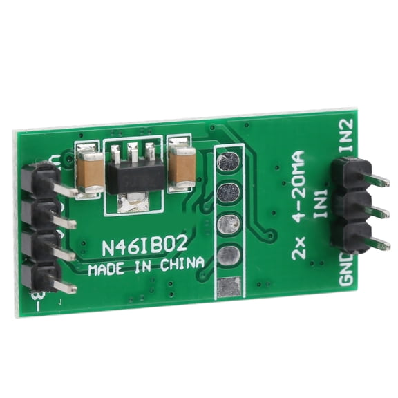 RS485 Current Analog Acquisition Module 4-20mA ADC Modbus RTU 2-Channel Signal Collector for PLC PC Terminal (7.00 x 5.00 x 2.00 inches / 17.78 x 12.70 x 5.08 cm)