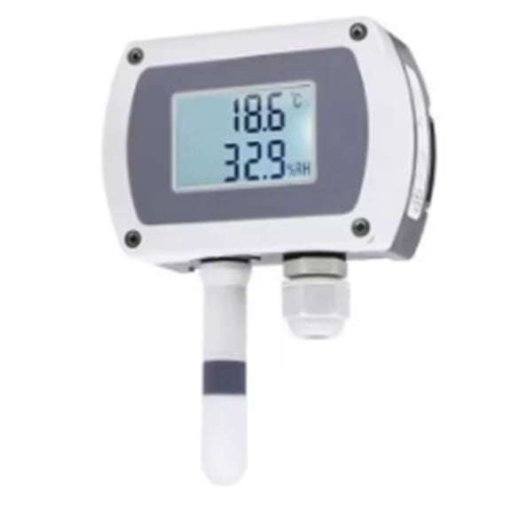 RS485 Modbus Wall-Mounted Temperature and Humidity Transmitter Sensor with Display Track Installation