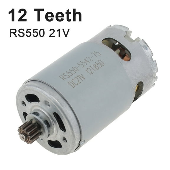 RS550 21V 20000RPM DC motor | two-speed 12-tooth electric drill / screwdriver dedicated | 100W high power 0.31N.m torque | metal shell, brush commutation, heat dissipation upgrade