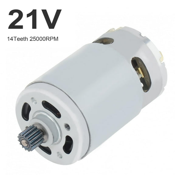 RS550 Chain Saw Motor 21V 25000RPM Electric Saw Micro DC Motor for Reciprocating Saw / Rechargeable Hand Saw / Electric Drill with 8.2mm 14Teeth Gear, RS550 Micro DC Motor