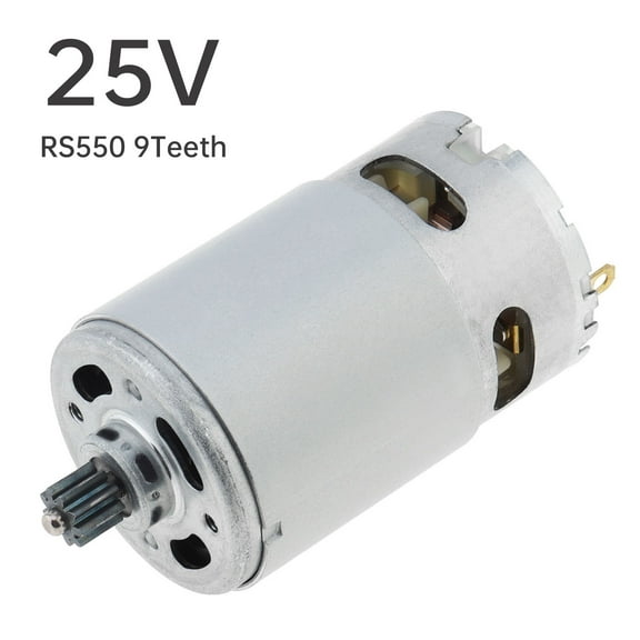 RS550 DC Motor 9 Teeth 25V 25000RPM Replacement Micro Motor for Electric Drill / Cordless Screwdriver, RS550 DC Motor