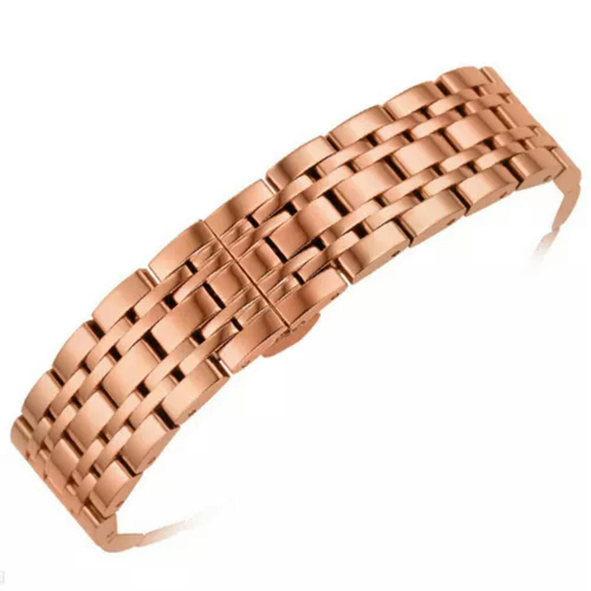 16 22mm Two Tone Unisex Silver and Gold Stainless Steel Expansion Watch Band FMDBA019 Walmart