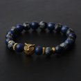 thumbnail image 1 of RSAMD 8MM 7 Chakra Men's Hematite Natural Stone Lion Buddha Beaded Charm Bracelet Gift-505-4, 1 of 2