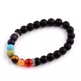 thumbnail image 1 of RSAMD 8MM 7 Chakra Men's Hematite Natural Stone Lion Buddha Beaded Charm Bracelet Gift-205-1, 1 of 2