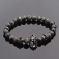 thumbnail image 1 of RSAMD 8MM 7 Chakra Men's Hematite Natural Stone Lion Buddha Beaded Charm Bracelet Gift-541-3, 1 of 9