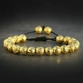 thumbnail image 1 of RSAMD 8MM Owl Buddha Beaded Natural Lava Stone Gold Silver Charm Fashion Men Bracelets-K057-1, 1 of 3