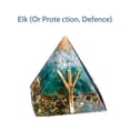 thumbnail image 1 of RSAMD Chakra Orgonite Resin Pyramid Crystal Chips Quartz Orgone Reiki Healing Energy-Elk (Or Protection Defence) (5..., 1 of 9