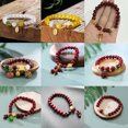 thumbnail image 1 of RSAMD Chinese Style Lucky Wealth Transport Beaded Bracelet Handmade Elastic Bangjo-19, 1 of 9
