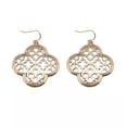 thumbnail image 1 of RSAMD Cut Off Metal Hollow Clover Floral Statement Earrings Women Chandelier Earrings-E3016-Rose, 1 of 2