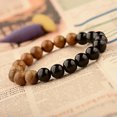 thumbnail image 1 of RSAMD Dragon 10MM Wood Moonstone Lava Men Women Healing Balance Bracelets 2019-10#, 1 of 5