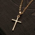 thumbnail image 1 of RSAMD Fashion Gold Cross Pendant Necklace Clavicle Chain Women Party Jewelry Gift 2022, 1 of 4