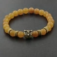thumbnail image 1 of RSAMD Fashion Men's Women' s Natural Lava Stone Owl 8MM Beads Charm Bracelets Jewelry-505-40, 1 of 3