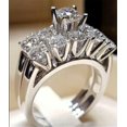 thumbnail image 1 of RSAMD Fashion Women Crystal Ring Set Wedding Bridal Jewelry Gift Size 5-11-6-#19, 1 of 4