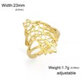 thumbnail image 1 of RSAMD Geometry Wolf Animal Head Ring Stainless Steel Jewelry Gift Adjustable-Adjustable-Gold, 1 of 9