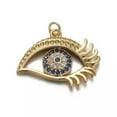 thumbnail image 1 of RSAMD Gold Evil Blue Eye Hand of Fatima Charms for Jewerlry Making Necklace Bracelet-2, 1 of 5