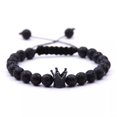 thumbnail image 1 of RSAMD Luxury Crown Natural Stone Matte Black Charm Men's Copper Bead Fashion Bracelets-L017-1, 1 of 9