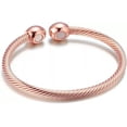 thumbnail image 1 of RSAMD Copper Bracelet Men Women Therapy Arthritis Energy Healing Bangle Gift-Rose Gold, 1 of 9
