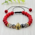thumbnail image 1 of RSAMD Men's Triple Protection Natural Black Obsidian Hematite Tiger's Eye Bracelet-Red Turquoise, 1 of 2