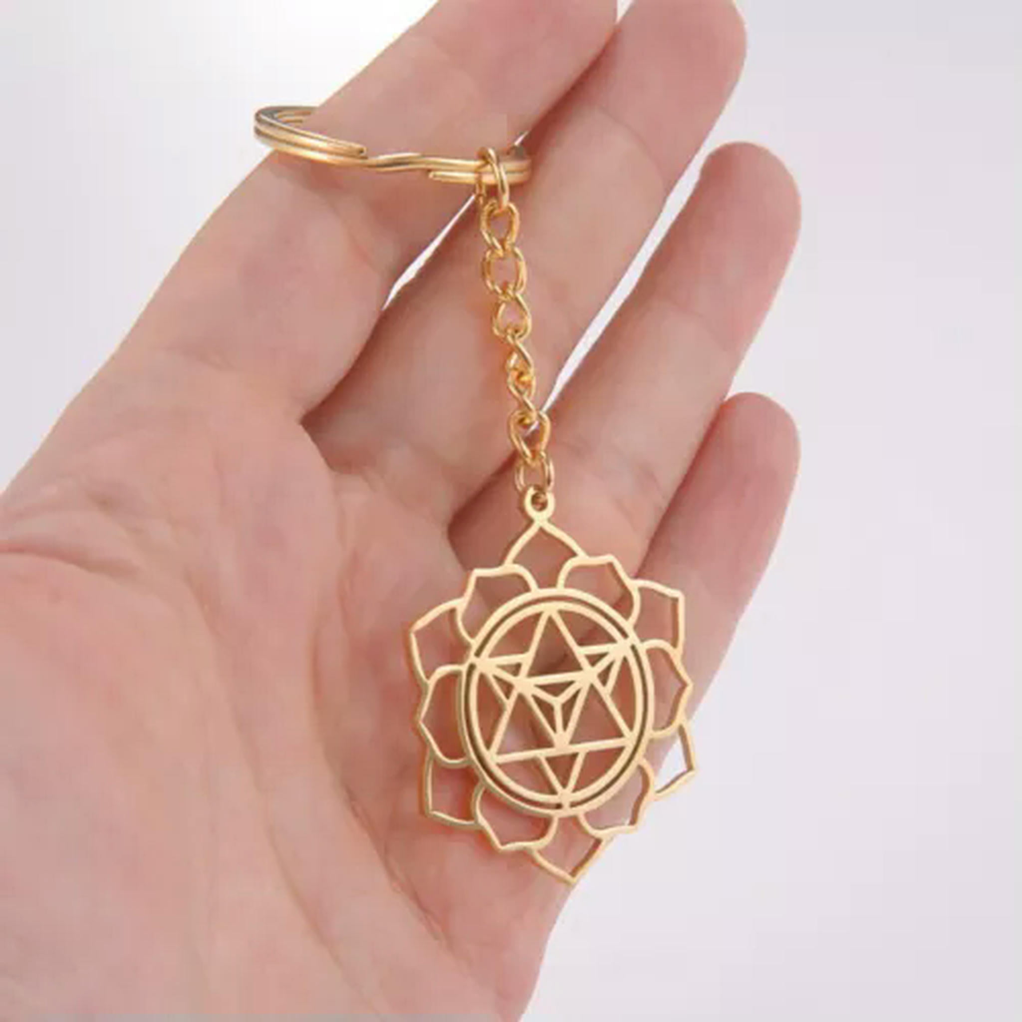 Sacred Key Chain RSAMD Merkabah Metatron Cupe Keychain Seed of Life Spiritual Healing ...