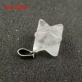 thumbnail image 1 of RSAMD Natural 3D Star Shaped Hexagram Crystal Gem Stone Pendant Jewellery Pendulum-Clear Quartz, 1 of 9