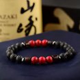 thumbnail image 1 of RSAMD Natural Gemstone Beads Buddha Head Beaded Men Womens Lava Bead Handmade Bracelet-327-3, 1 of 3
