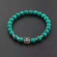 thumbnail image 1 of RSAMD Natural Gemstone Beads Buddha Head Beaded Men Womens Lava Bead Handmade Bracelet-505-10, 1 of 3