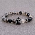 thumbnail image 1 of RSAMD Natural Gemstone Beads Buddha Head Beaded Men Womens Lava Bead Handmade Bracelet-618-A3, 1 of 3