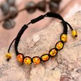 thumbnail image 1 of RSAMD Natural Gemstone Beads Buddha Head Beaded Men Womens Lava Bead Handmade Bracelet-618-D1, 1 of 4