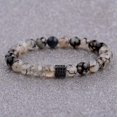 thumbnail image 1 of RSAMD Natural Gemstone Beads Buddha Head Beaded Men Womens Lava Bead Handmade Bracelet-618-F3, 1 of 3