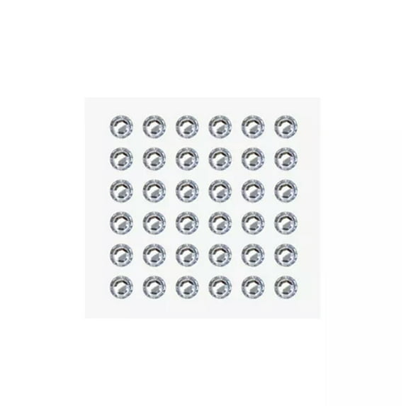 RSAMD Self Adhesive Face Hair Gems Rhinestones Crystal Sticker Body Jewels Sticker-8mm/36pcs