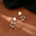 thumbnail image 1 of RSAMD Stainless Steel Spiral Twisted Lip Ring Tongue Piercing Heart Star Ear CartilaJO-A3, 1 of 9
