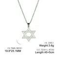 thumbnail image 1 of RSAMD Star of David Pendant Necklace Stainless Steel Jewish Jewelry Gift for Women-Steel, 1 of 9