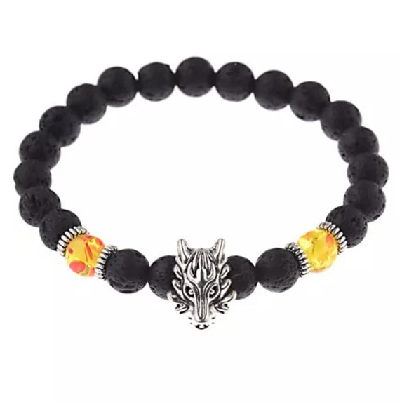 RSAMD Tibetan Beads Carve Mantra Bracelet Men Vintage Buddhist Meditation Jewelry-284-2