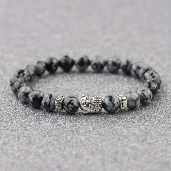 RSAMD Tibetan Beads Carve Mantra Bracelet Men Vintage Buddhist Meditation Jewelry-Style-7