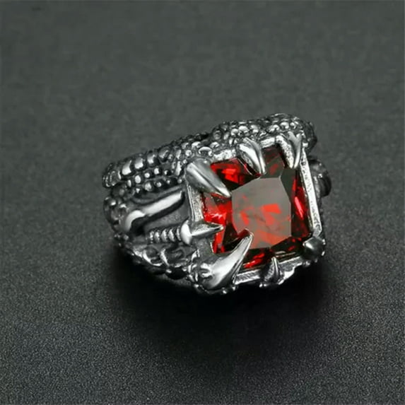 RSAMD Vintage Mens Silver Stainless Steel Gothic Punk Biker Rings Jewelry lots Sz8-15-10-#2