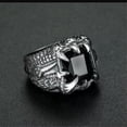 thumbnail image 1 of RSAMD Vintage Mens Silver Stainless Steel Gothic Punk Biker Rings Jewelry lots Sz8-15-12-#3, 1 of 9