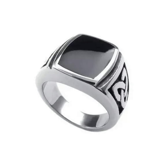 RSAMD Vintage Mens Silver Stainless Steel Gothic Punk Biker Rings Jewelry lots Sz8-15-12-#5