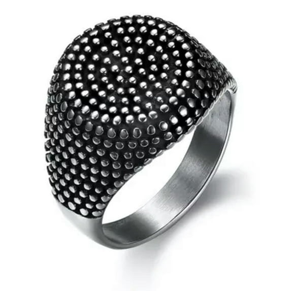 RSAMD Vintage Mens Silver Stainless Steel Gothic Punk Biker Rings Jewelry lots Sz8-15-12-#14