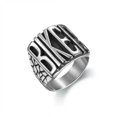 thumbnail image 1 of RSAMD Vintage Mens Silver Stainless Steel Gothic Punk Biker Rings Jewelry lots Sz8-15-15-#21, 1 of 9