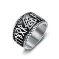 thumbnail image 1 of RSAMD Vintage Mens Silver Stainless Steel Gothic Viking Skull Biker Rings Jewelry 7-15-10-#37, 1 of 9