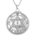 thumbnail image 1 of RSAMD Vintage Pentacle of Mars Key of Solomon Charm Amulet Kabbalah Hermetic Necklace-Link Chain, 1 of 6