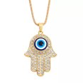 thumbnail image 1 of RSAMD Wholesale Evil Eye Necklace Turkish Blue Eye Pendant Clavicle Women Jewelry 2024-58-Hamsa Evil Eye, 1 of 9